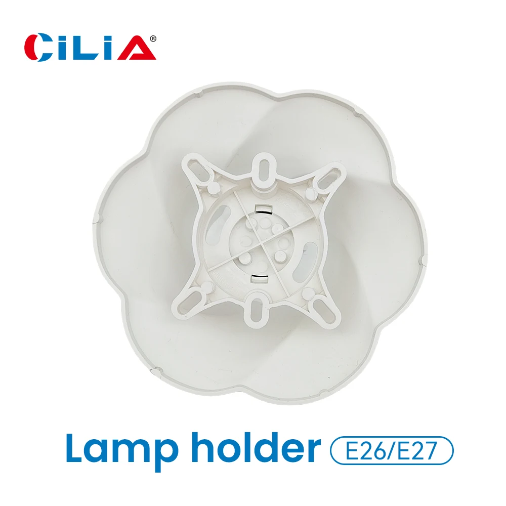 Cilia Bulb Lamp Holders ,Lamp Bases Socket,E26/E27,110/220V Black/White ABS Material Rose-Shaped Pendant1/2/4/6pcs