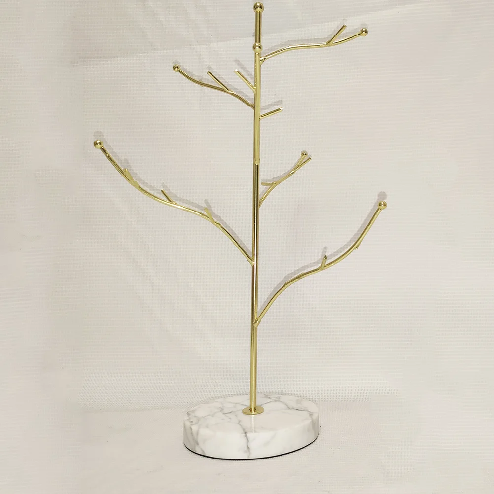 

Подставка для ювелирных изделий в форме дерева, мраморный размер L, органайзер для серег, ожерелья, браслета, кольца, подставка для ювелирных изделий, дерево