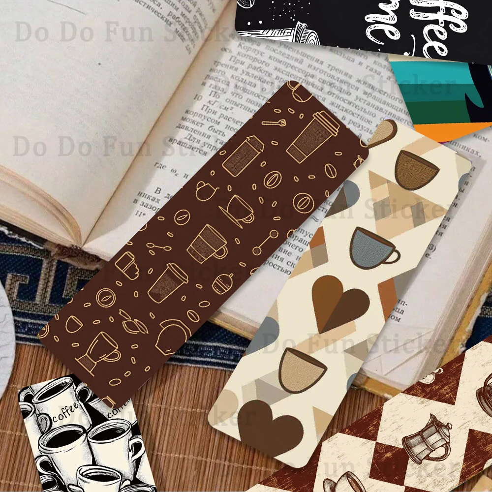 30PCS Retro Art Coffee Time Creatieve Bladwijzer Gepersonaliseerde Handboek Artistiek Creatief Materiaal Ins Lezen Papier Boek Kaart Decal