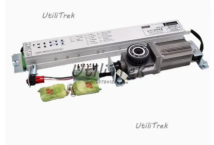 電動ガラス引き戸アクセス制御、リモコン、dcモーター、スーパーマーケット誘導ドアコントローラー、220v電源。