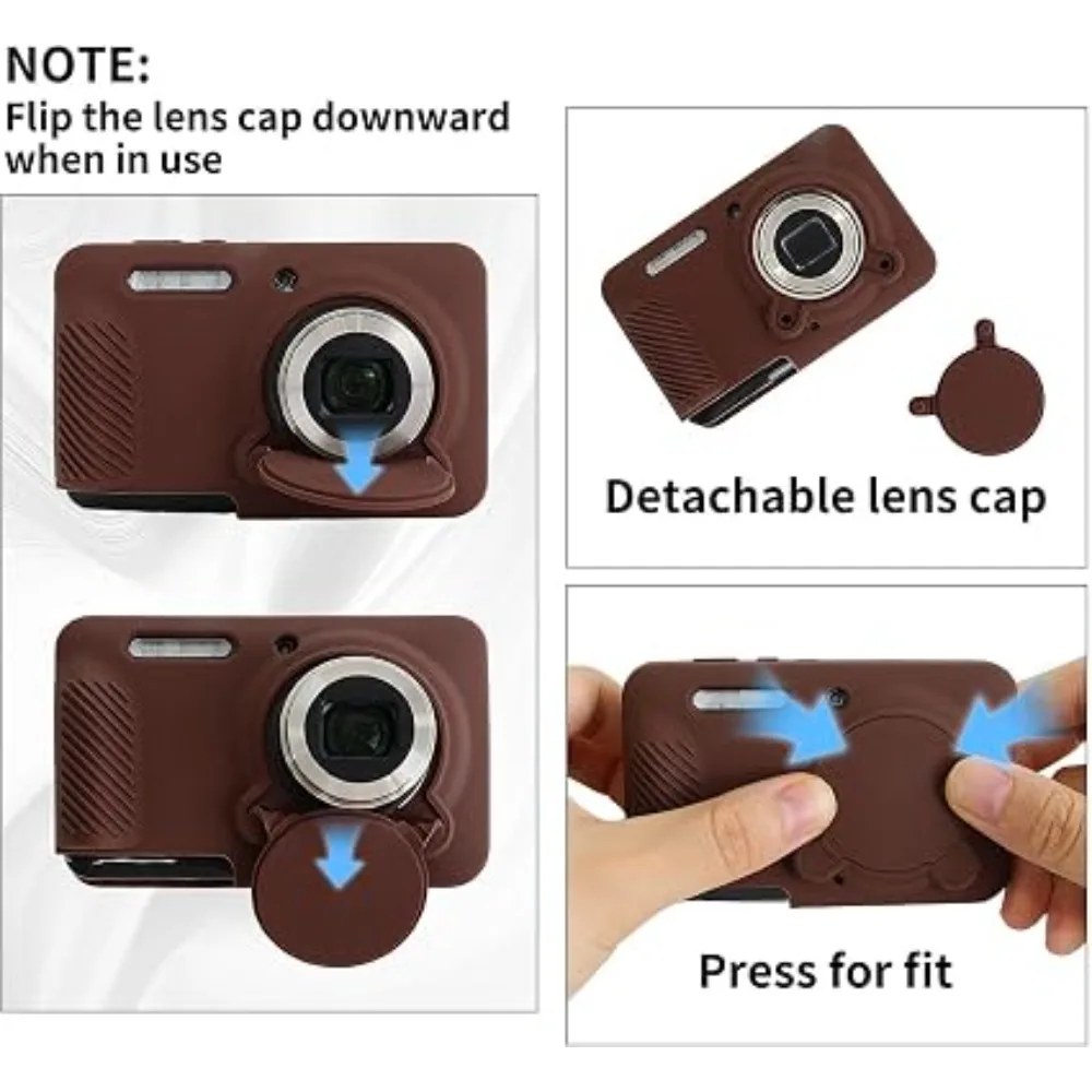 Scratch-proof and drop-proof soft case For Kodak FZ55 Camera silicone protective case Camera Cover Bag + 1PCS free tempered film