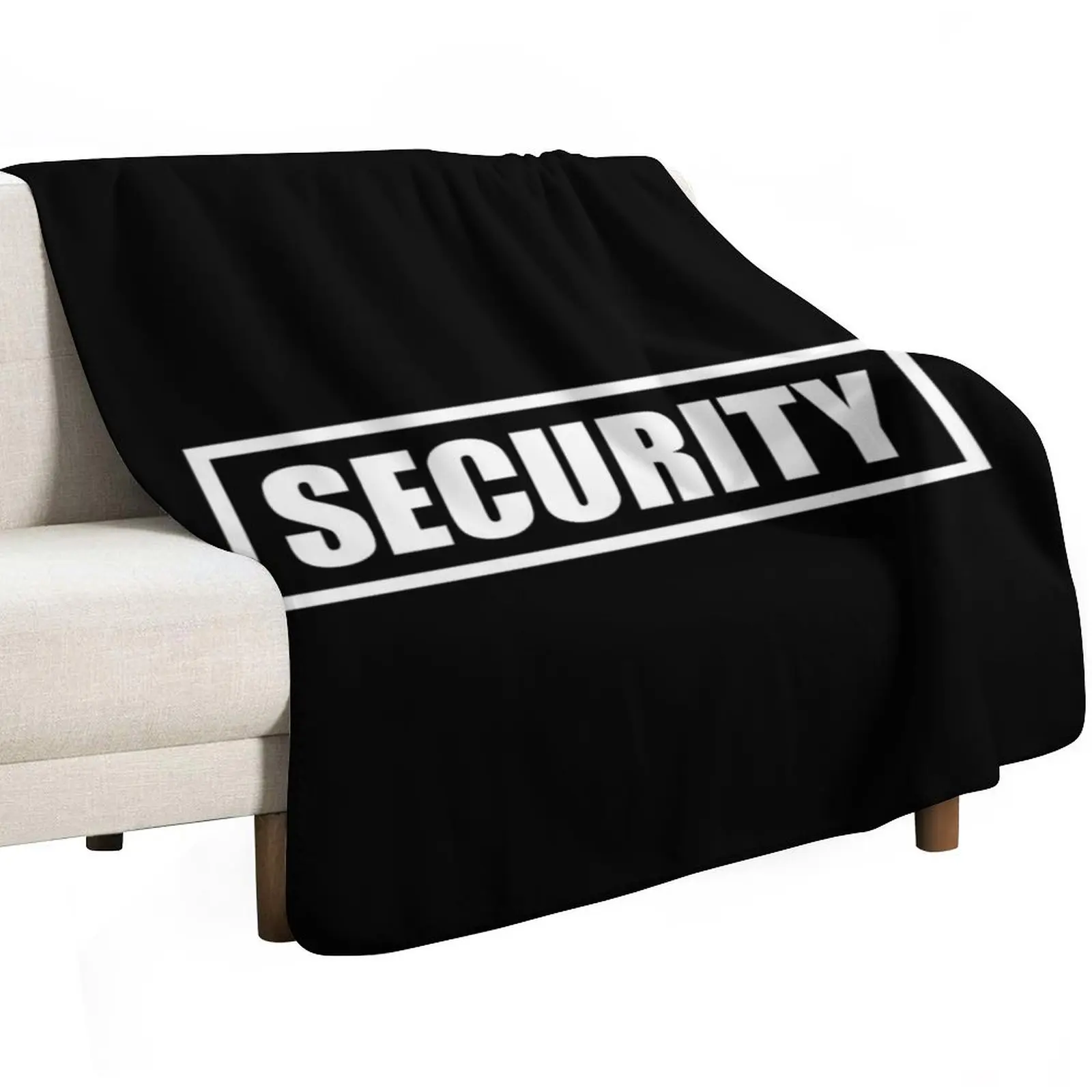 Security - Funny Gift Throw Blanket Faux Fur Soft Warm Blanket for Bed