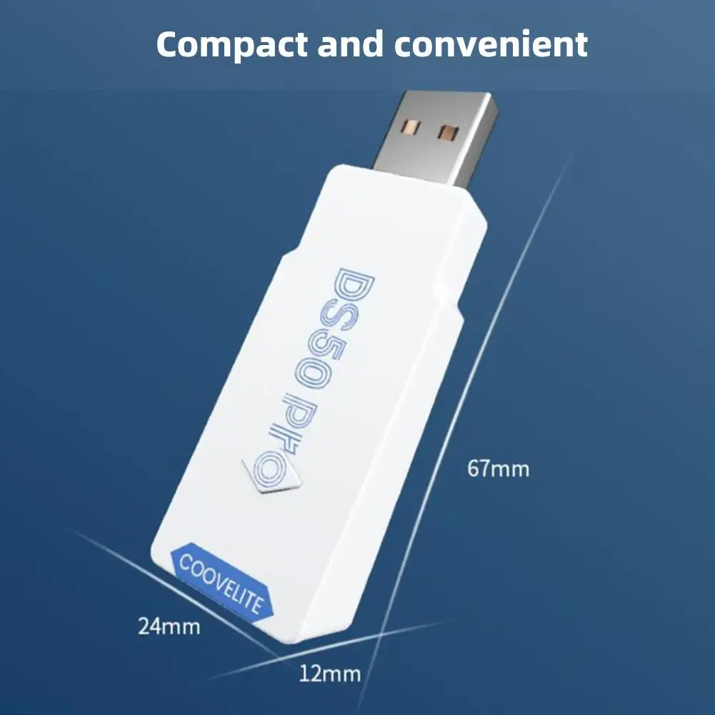 Convertidor de Gamepad, receptor USB para PS5, PS4, PS3, Xbox, adaptador inalámbrico para Switch Lite DS50 Pro