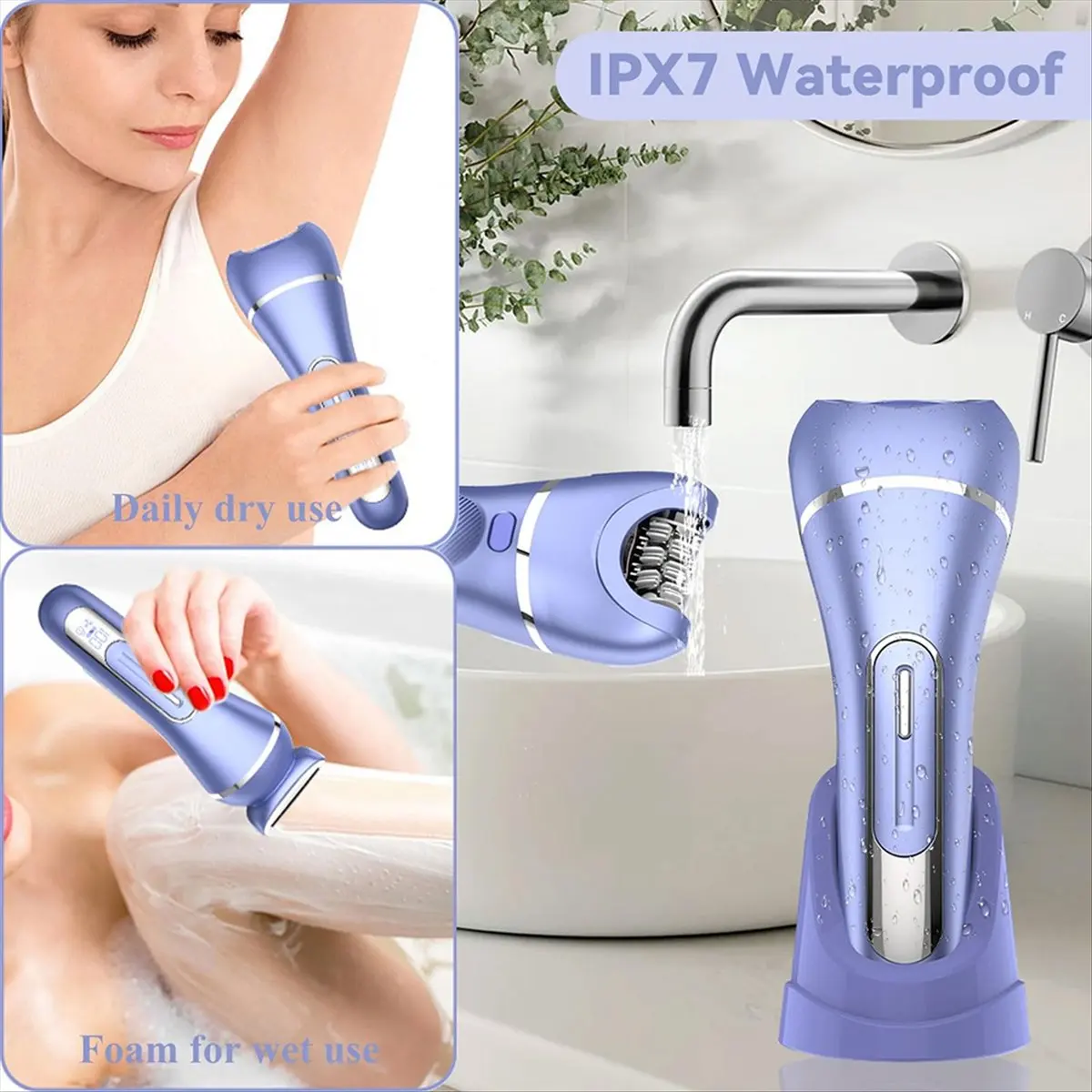 

ABPO Epilator for Women Hair Removal Bikini Trimmer Painless Lady Shaver for Body Legs Arm Armpit Electric Face Shaver