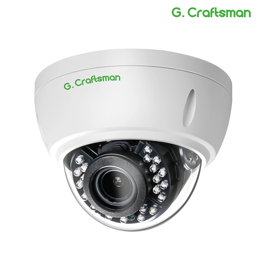 

G.Craftsman 5X POE Optical Zoom 5MP IR Night Vision Security CCTV H.265 Audio Video Surveillance