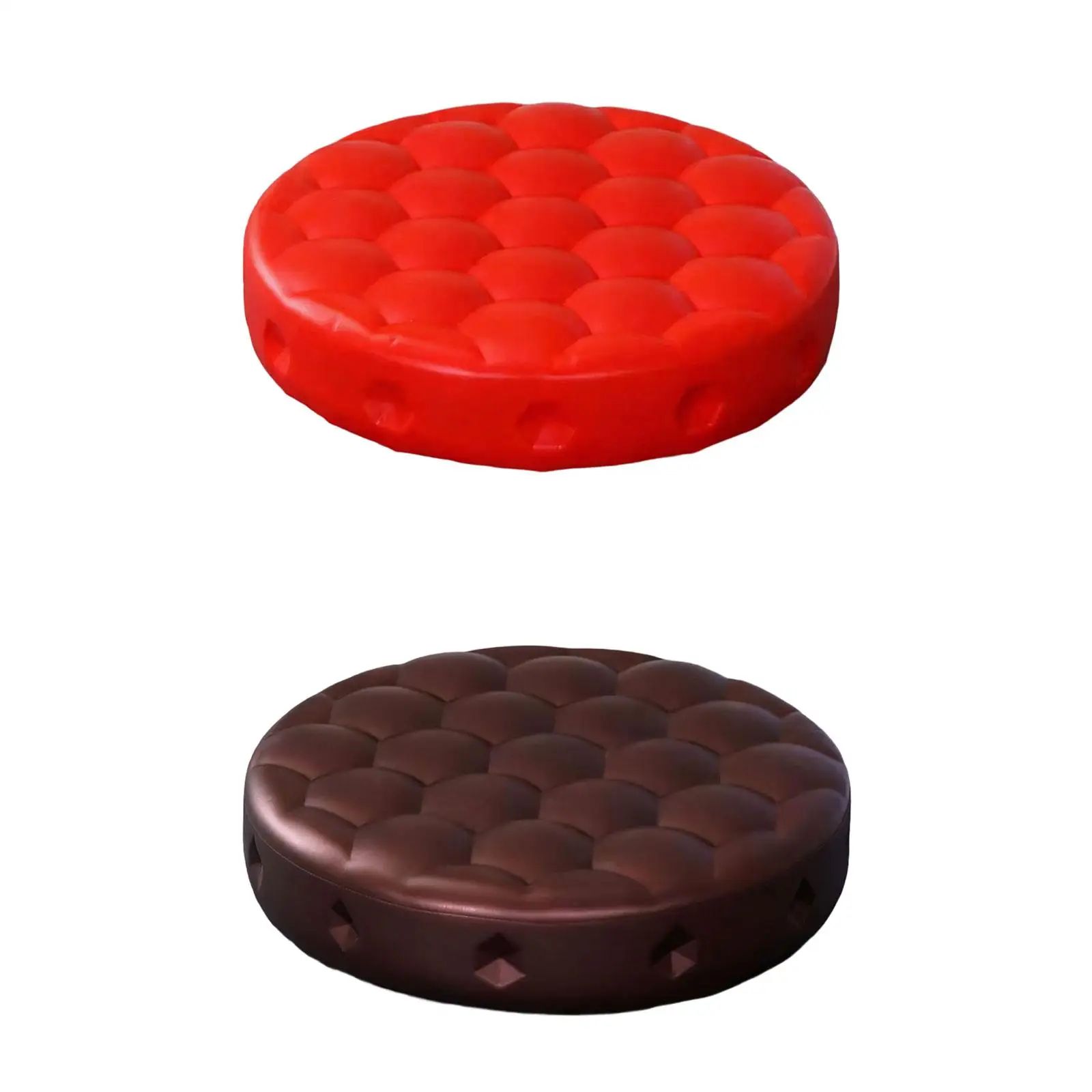 

Cushion Heavy Duty Bar Stool Replacement Seat Round PU Leather Padded Foam Spare Part for Kitchen Dining Chair