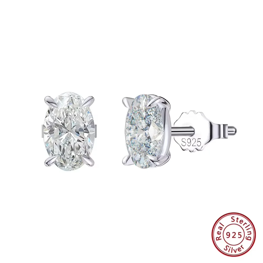 ORSA JUWELEN Prachtige 925 Sterling Zilveren Zirkoon Oorbellen voor Vrouwen Glanzende 8A Premium Zirconia Oorbellen Partij Sieraden LZE03