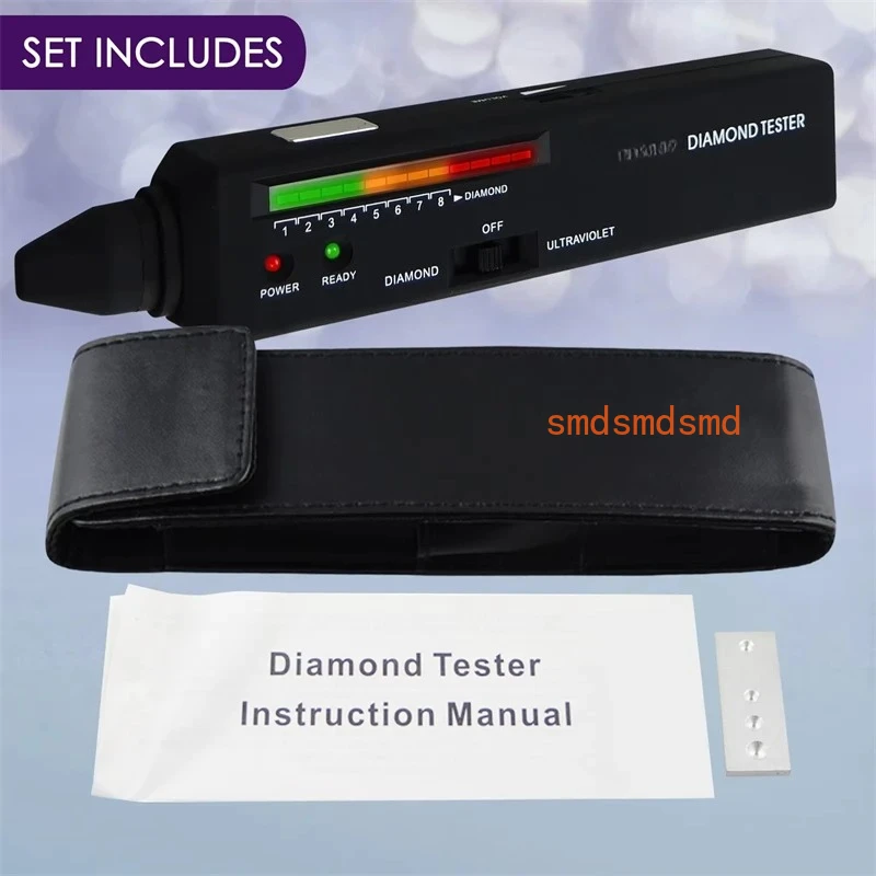 2 in 1 With UV High Accuracy Jewelry Selector Tester Diamond Mosangite Gem Appraisal Pen Professional Tester Pro Jeweler Tool