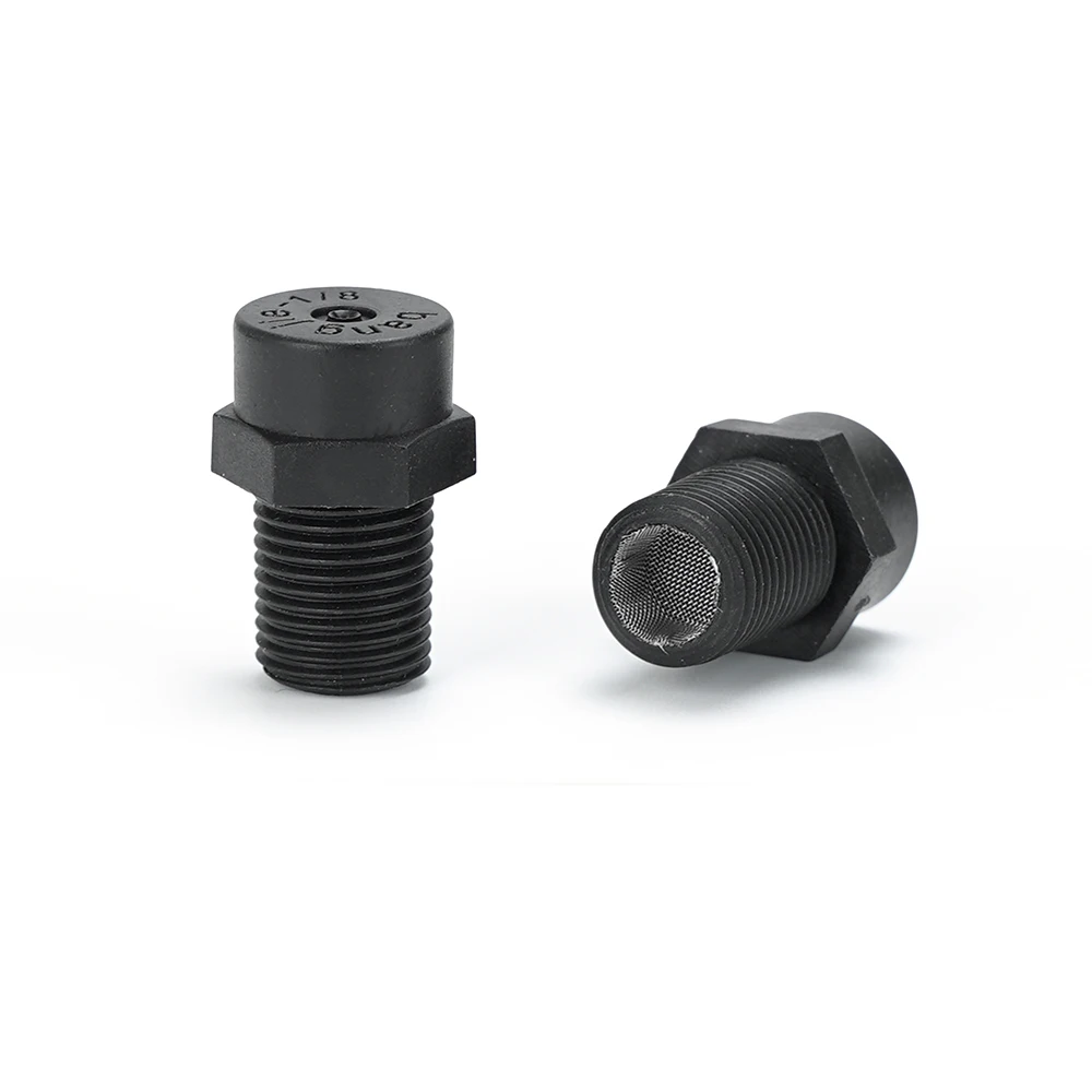 New 1/8' PP Fog Mist Nozzle 80-90° Low Pressure Atomizer W/ 6/8mm Connector - Terrarium Cooling & Anti-Drip Spray (20-40 Micron)