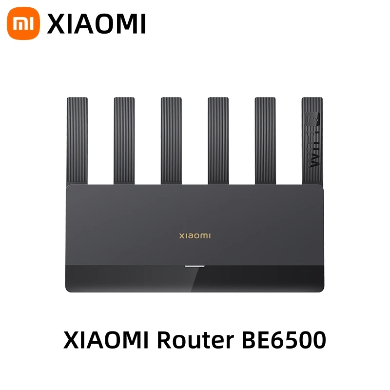 

XIAOMI Router BE6500 WiFi 7 6000Mbps Dual 2.5G Ethernet Ports MLO Multi-Link Aggregation 4K QAM 160MHz Bandwidth 6 Antennas