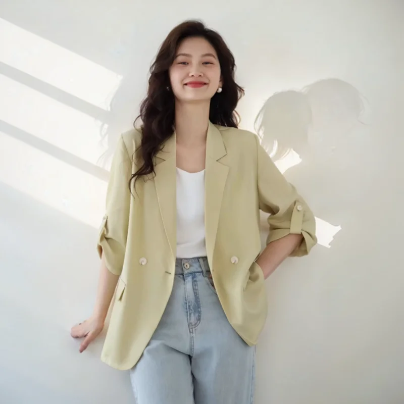 

Blazers Womans Long Sleeve Top Beaded Baroque Reunion Elegant Girlish Produced Collar Opulent Embellished Comfortable Skilled Bf