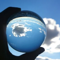 80mm All Colors Crystal Ball Photography Prop Transparent Glass Smooth Globe Feng Shui Sphere Ornaments Home Tabletop Decoration