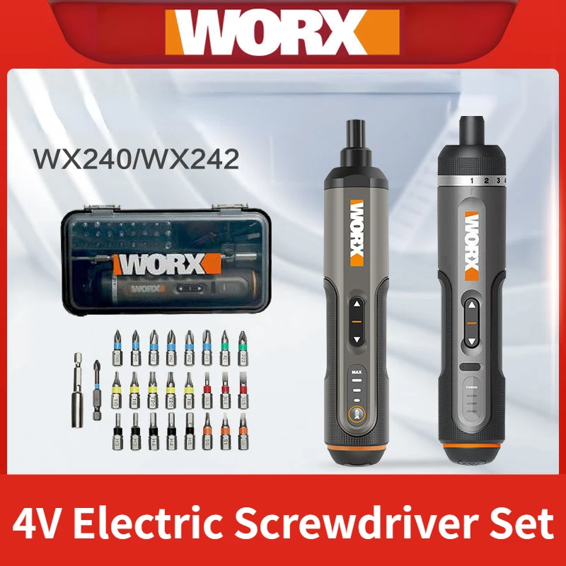 

WORX 4V WX242 Electric Screwdrivers Set Manual Automatic All-in-one Wireless Precision Screwdriver Household Hand Power Tools