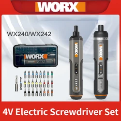 WORX-WX242 Conjunto De Chaves De Fenda Elétricas, Chave De Fenda De Precisão Sem Fio, Ferramentas Elétricas Manuais, Manuais, Automáticos, Tudo-em-um, 4V