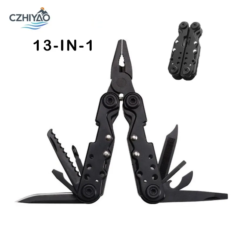 

CZHIYAO 1 PC Mini Multifunctional Folding Pliers 13 In 1 Pocket Knife A Portable Computer And Bicycle Tool Camping Survival Tool