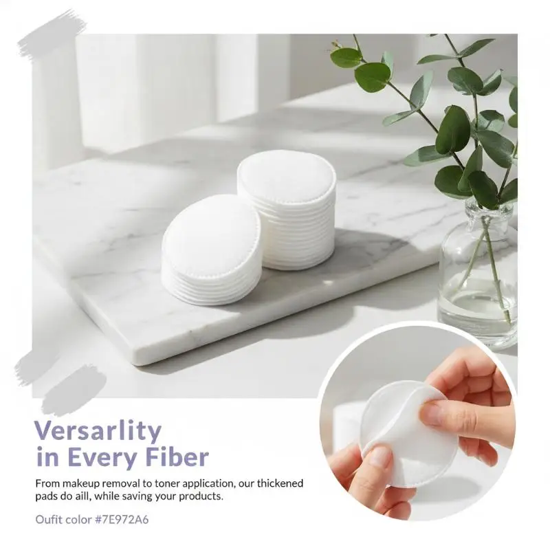 Disposable Facial Cotton Pad 300 600 1200pcs Soft Pearl Notched Embossed Pads for Home Beauty Cleansing