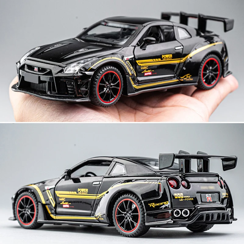 1:32 Simulation Sport Race Skyline R34 R35 Toy Diecasts Vehicles Metal Model Car Decoration For Man And Kids Gift Boy Toy