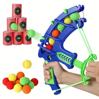 Hot Selling Bow and Arrow Ejection EVA Sponge Ball Target Bucket Sticker Throwing Indoor and Outdoor Children's Shooting Toys
