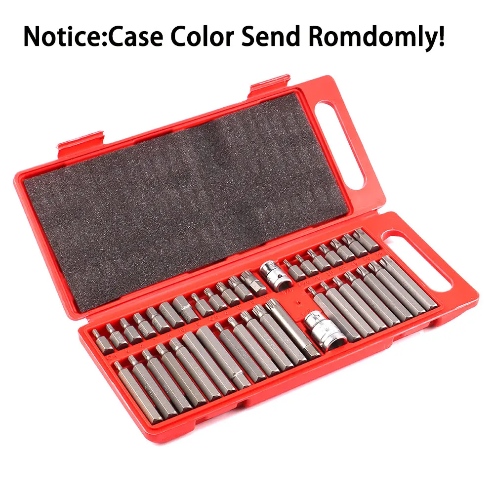 Imagem -02 - Torx Star Spline Hex Socket Bit Grupo Precision Screwdriver Bit Tool Kit Ferramentas de Garagem Equipamentos para Carro Reparação Automática 40 Pcs