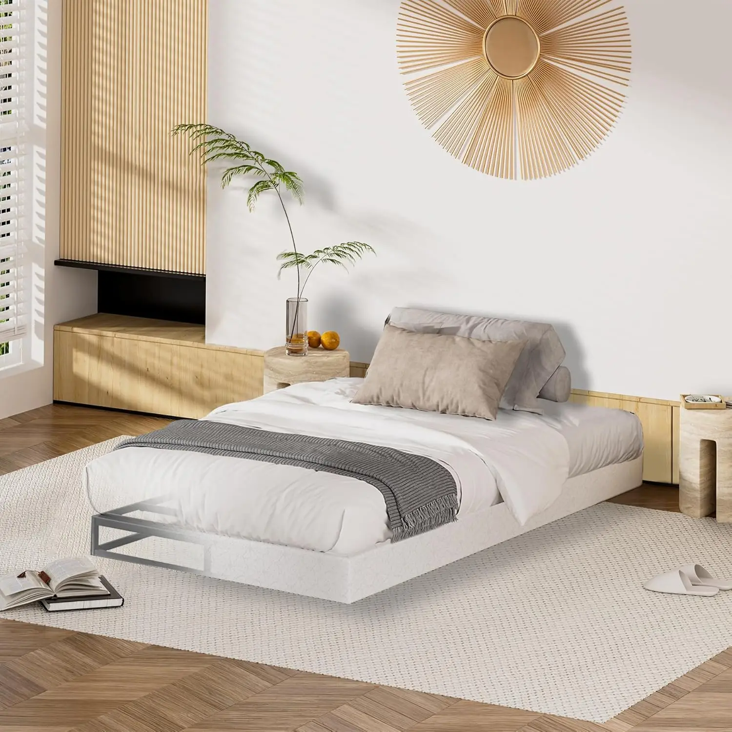 Twin Box Spring mit Abdeckung 5 h Low Profile Box Spring nur Twin Metal Box Spring für Twin Bed Frames extra thi Twin Spring Box