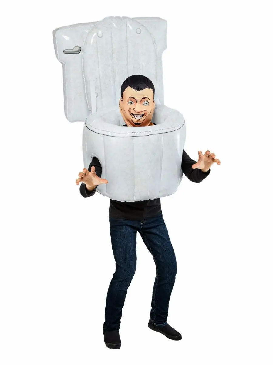 Halloween Kostüm Kinder Performance Iatable Anzug Rollenspiel Par Toilette Mann Outfit Bühne Ethnische Damen Dr