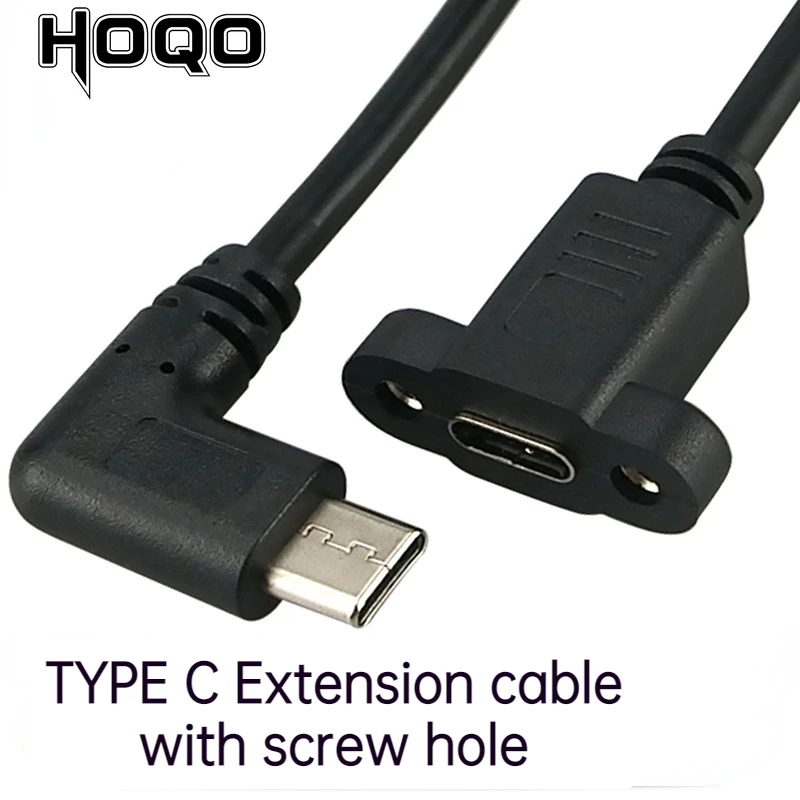 USB 2.0ประเภท C ตัวเชื่อมต่อชาย USB C หญิง Pitch 17.5มม.พร้อมสกรูแผงเมาท์ Hole 0.3M