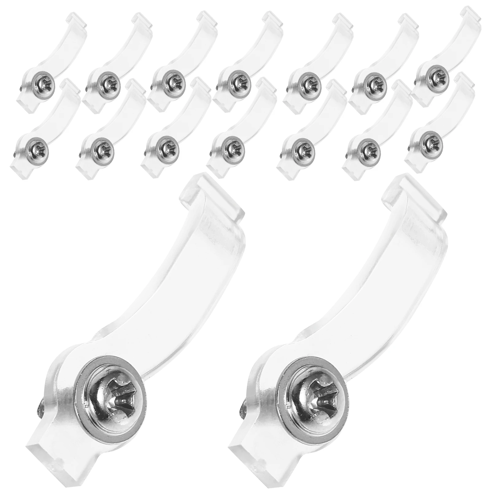 

100 Pcs LED Light Bar Clamp Strip Mounting Brackets Attachment Clip One-Side Fixing Clips