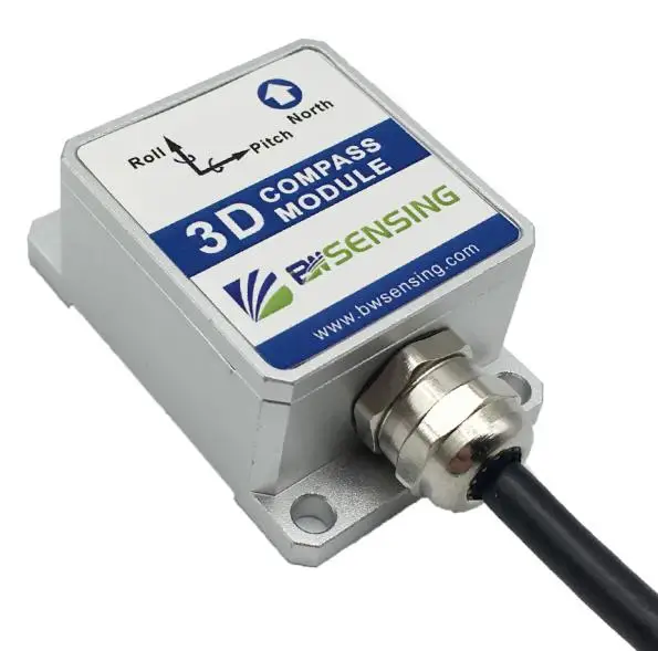 BWSENSING SEC345 3D-Digitalkompass-Neigungsmesser-Sensor, 1-Grad-Genauigkeit mit RS485 RS232 TTL-optionalem Digitalausgang