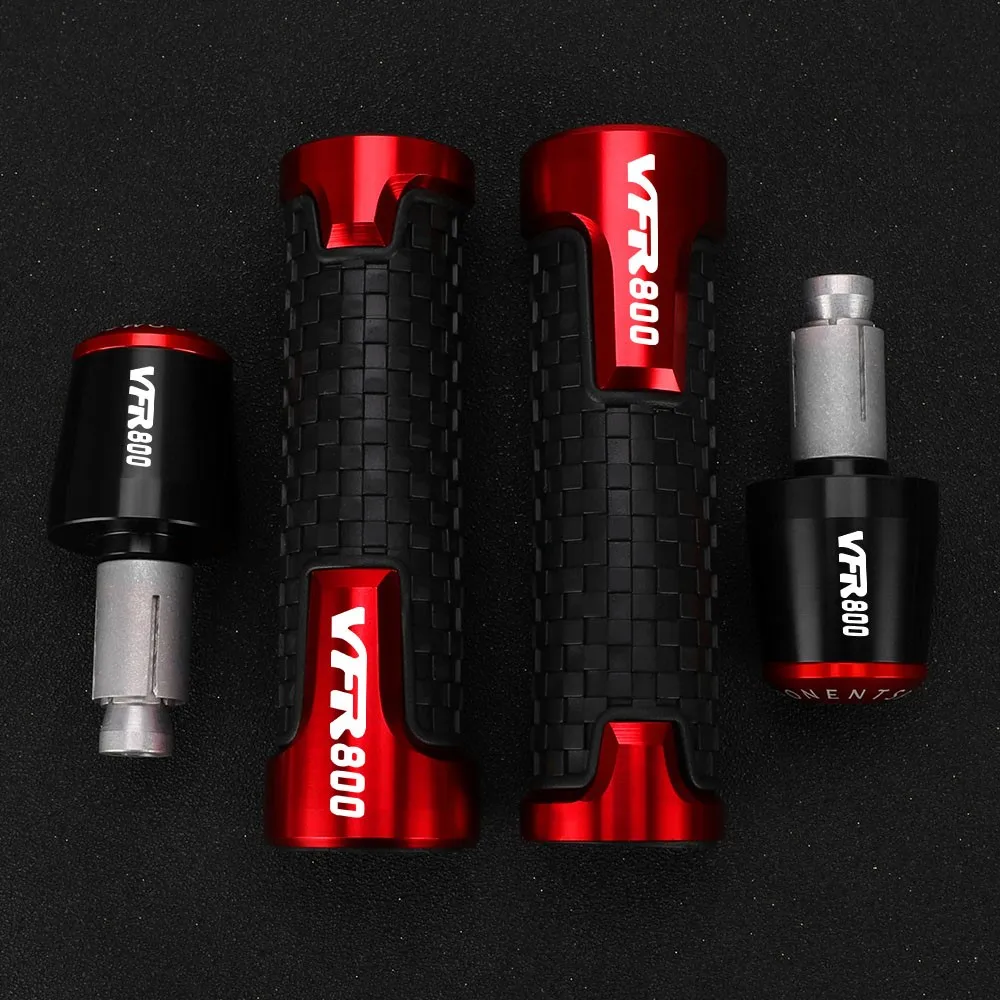 

22MM Handlebar Grips Weight Moto VFR800VTEC VFR800F Balanced Plug Slider Hand Bar Ends For HONDA VFR800 2002-2004 2003 VFR 800