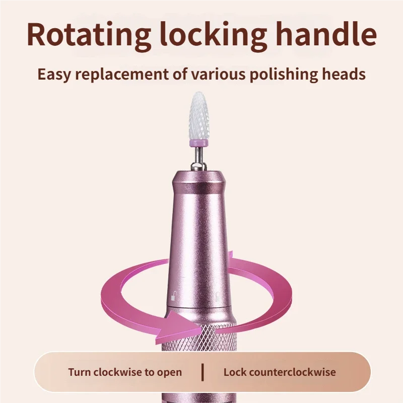 جديد 45000 دورة في الدقيقة آلة حفر الأظافر القواطع المهنية الكهربائية مسمار ساندر ل هلام الاكريليك تلميع للمنزل مانيكير صالون أداة #5