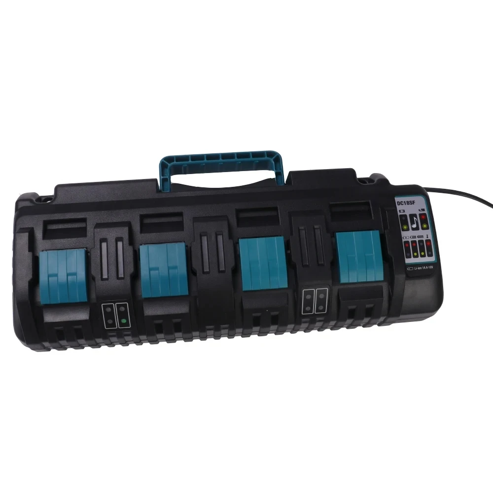 4-portowa ładowarka do Makita 14.4V ~ 18V 4Ah DC18SF BL1830 BL1430 DC18RC DC18RD z portem USB