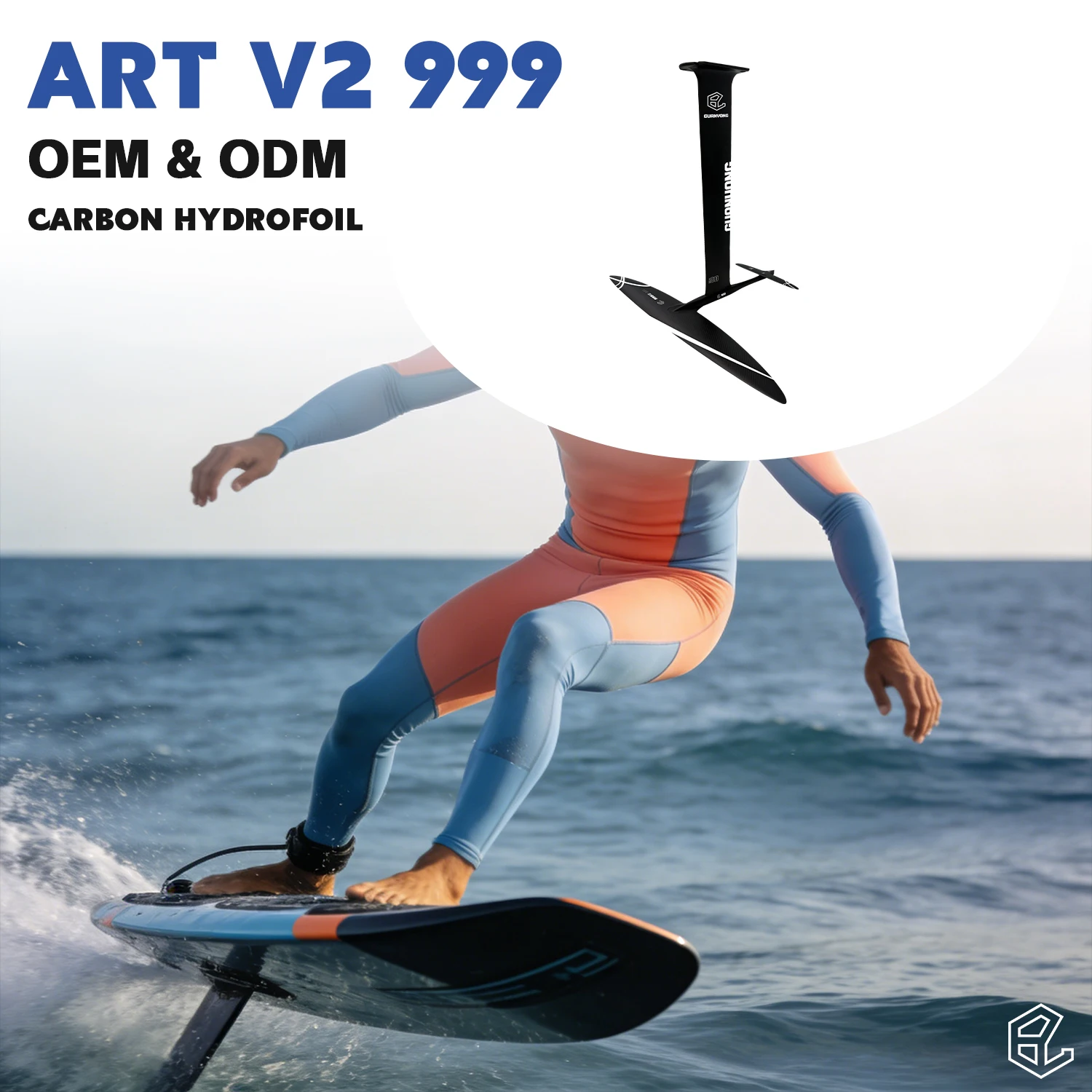 999V2 Carbon Fiber Hydrofoil Wing 1038 Sqcm for SUP Downwind Surfing Stand up Paddle Boarding - Top Selling Water Sports Equipme