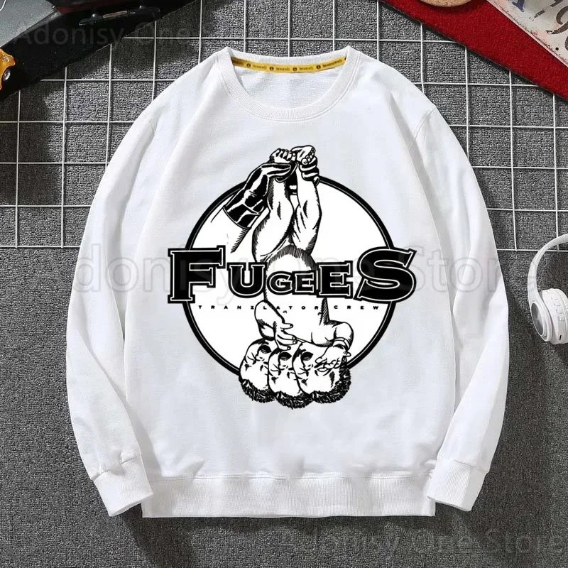 Fugees Refugees Lauryn Hill Men Hoodie Autumn Hip Hop Streetwear Men Pullover Sweatshirts Hoodies Mens White Color Hoodie Male