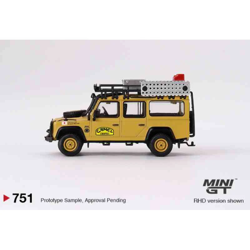 MINI 751 Land Rover Defender 110 Model GT 1:64 Camel Cup Alloy Children\'s Car Toy Model Collection Gift for Family and Friends