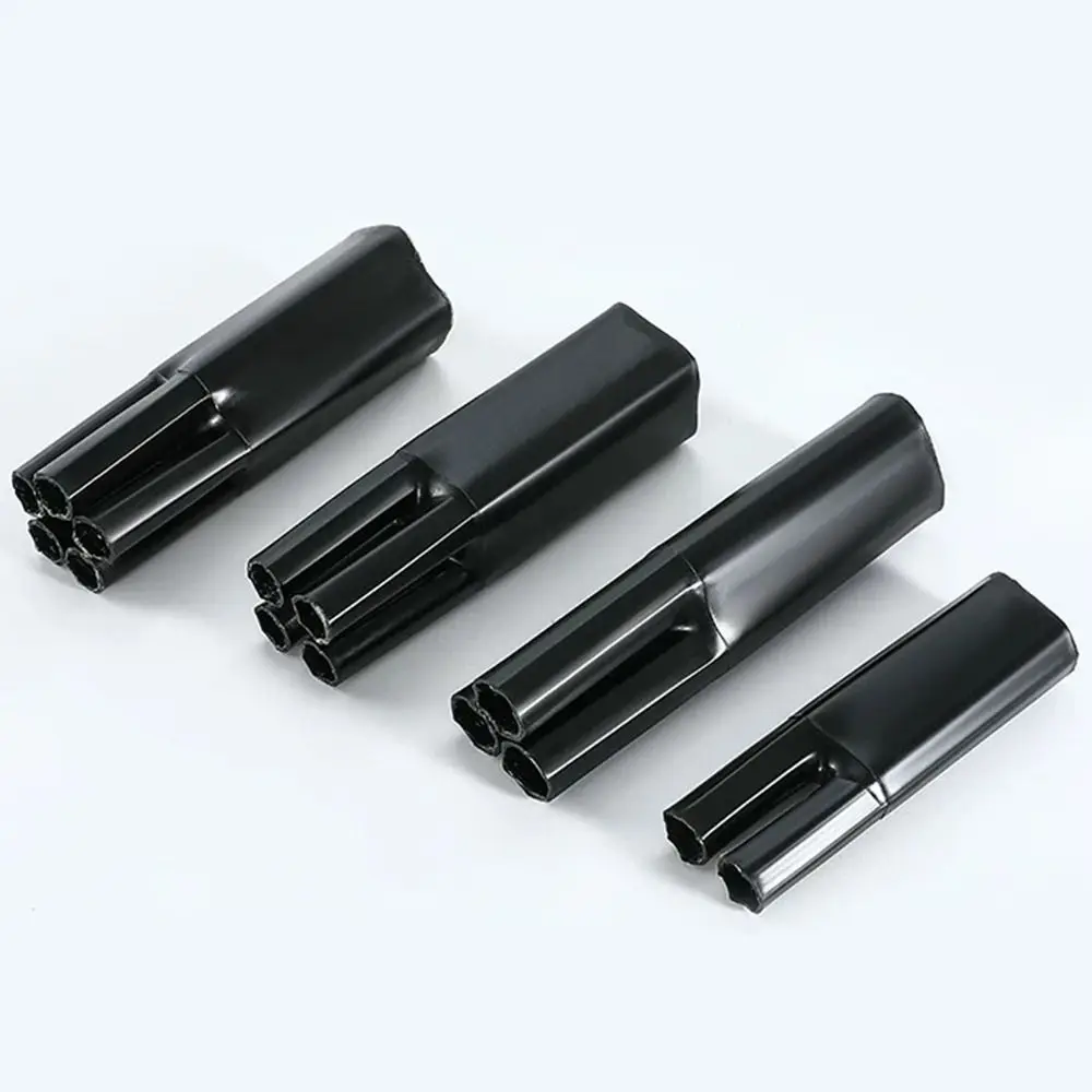 New 2/3/4/5/Core Heat Shrink Wrap Tube Waterproof Black Separate Branch Splitter With Glue Insulation Sleeve