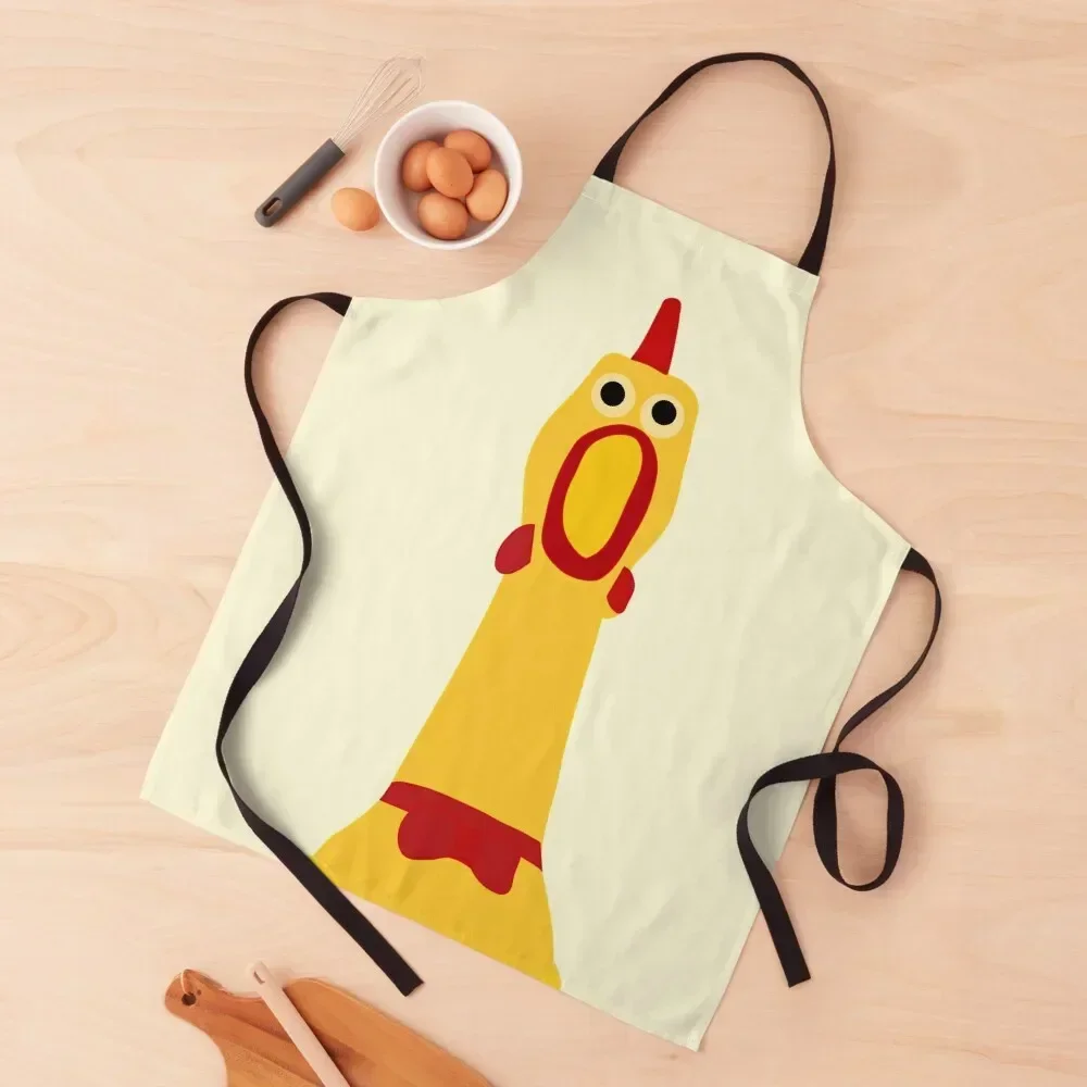 Shocked Rubber Chicken Apron Home Utensils Kitchen Women Apron