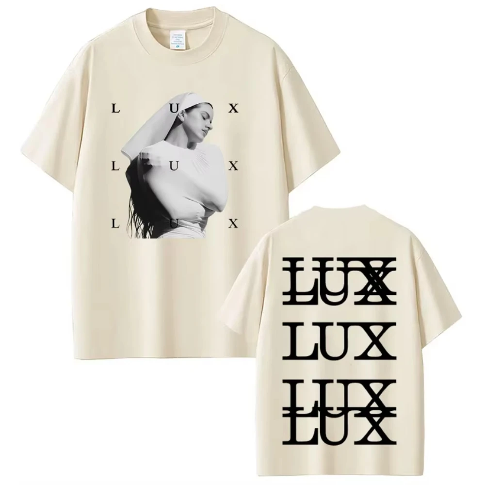 Camisetas estampadas de moda Singer Lux Rosalia para hombres y mujeres, ropa Harajuku, camisetas informales de algodón de manga corta, ropa de calle