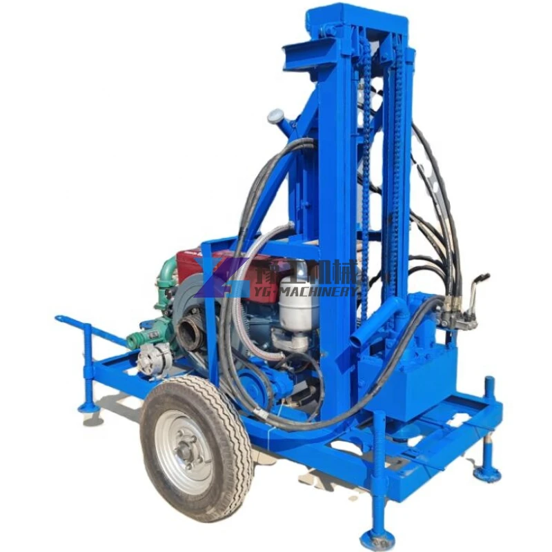 Commercial Drilling Machine for Water 120m Small Hard Rock 100M Underground Water Rig Drilling Machine 150M