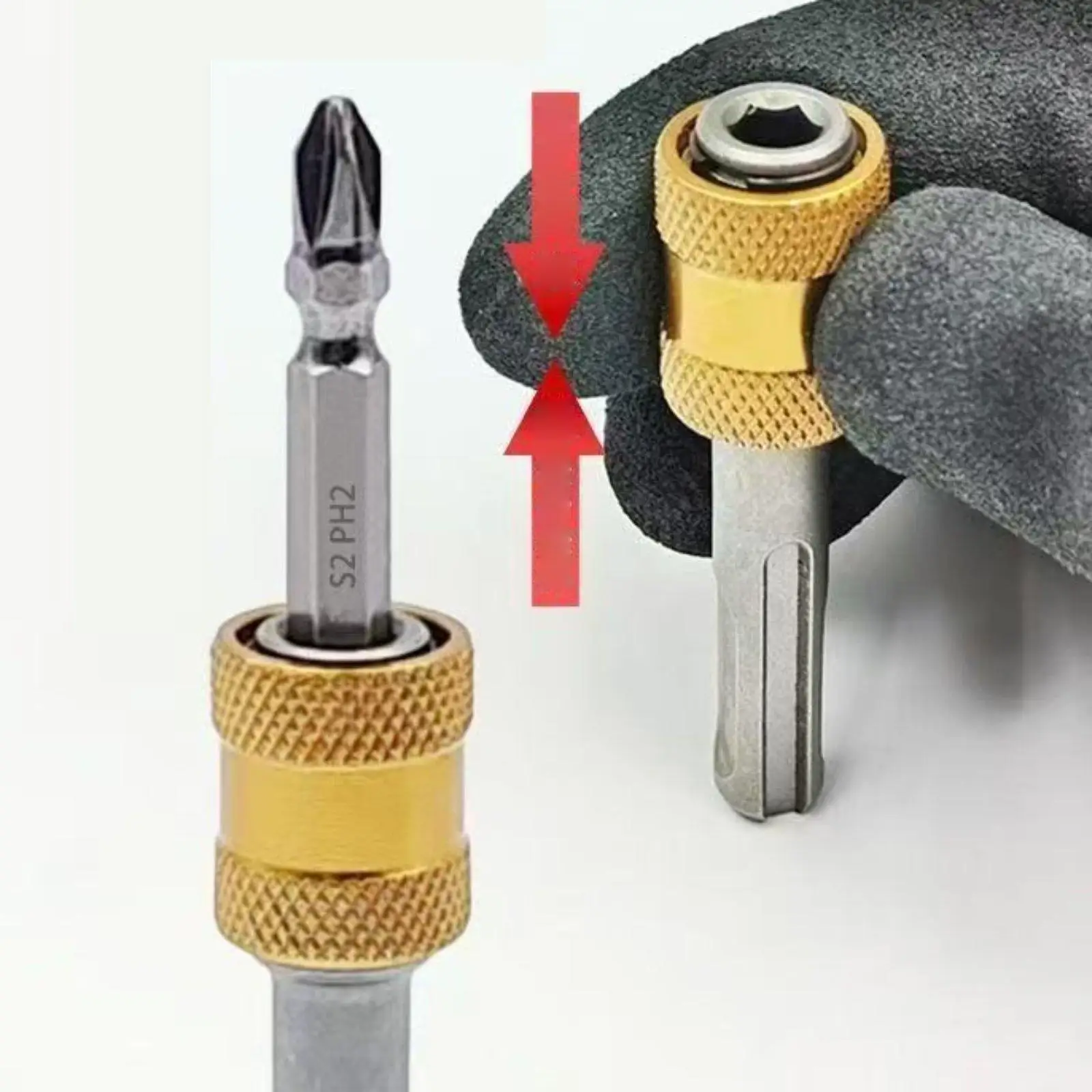 Lightweight Electric Hammer Adapter Drill Bit Holder Shank to 1/4