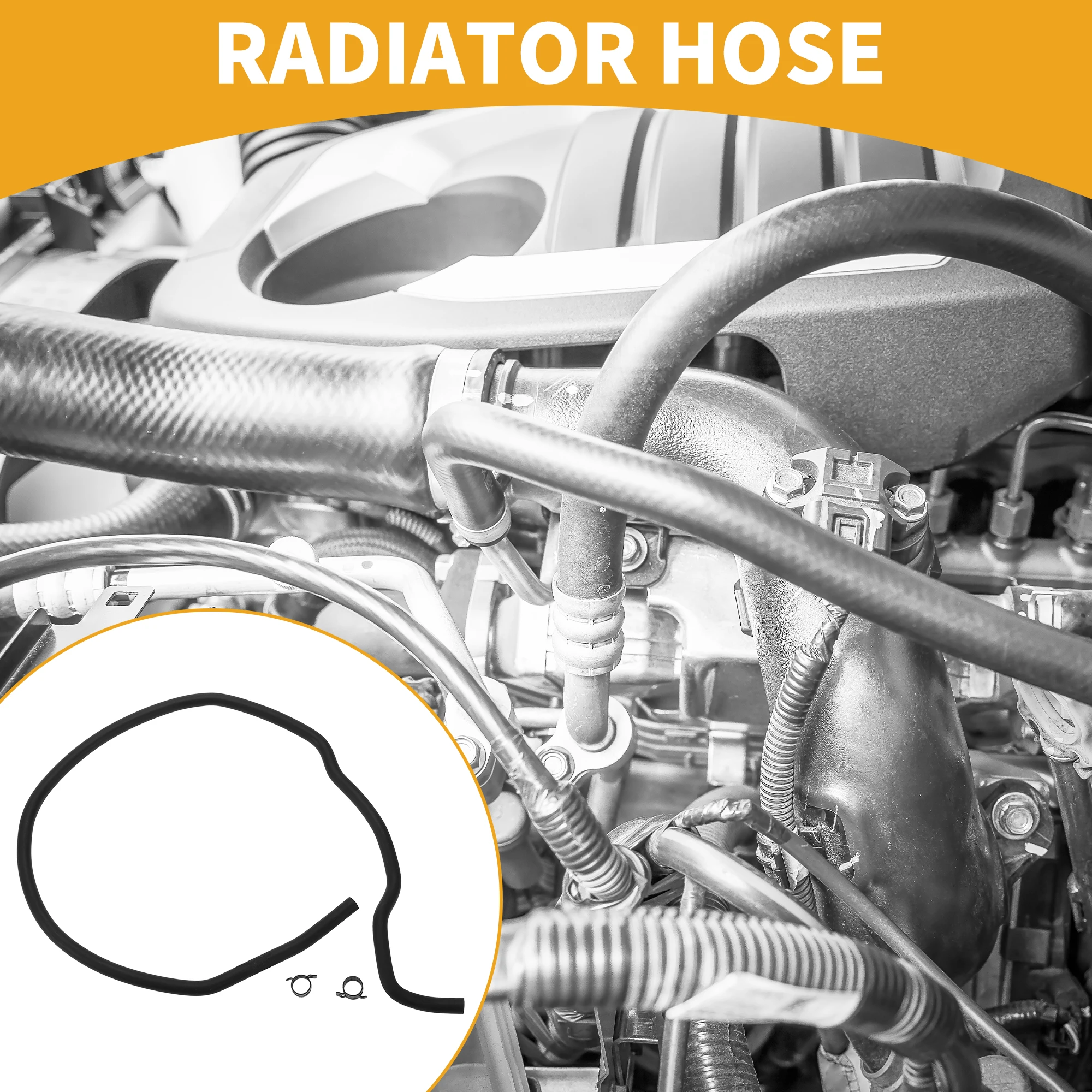 

UXCELL Radiator Hose for Ford Focus 2004-2011 No.3M5H8C012ML Rubber Black 1 Pc