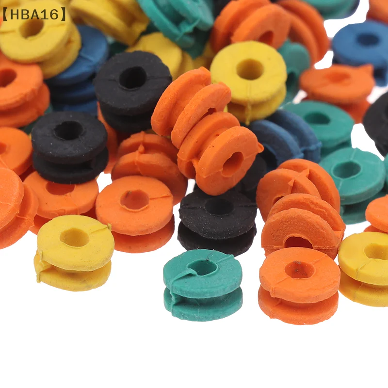 

tipoHBA16...”100 шт./пакет иглы для татуировки резиновые втулки соски игольная подушечка аксессуар для тату-машины арматура бар аксессуары для татуировки