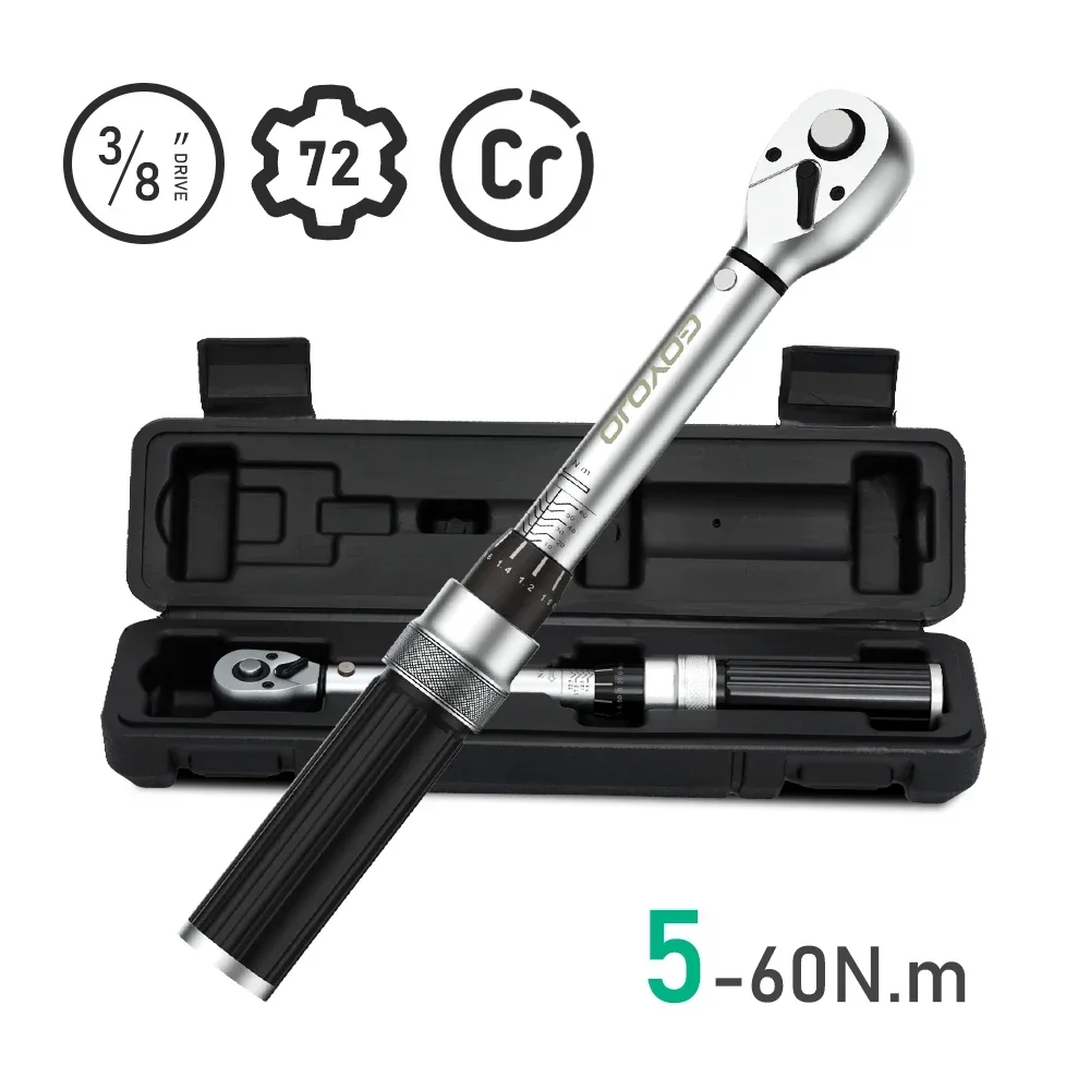 5-60N.m 5-25N.m Torque Wrench1/4 3/8 Square Drive Torques Key High Precision Torque Wrench Professional Bicycle Automotive Tool