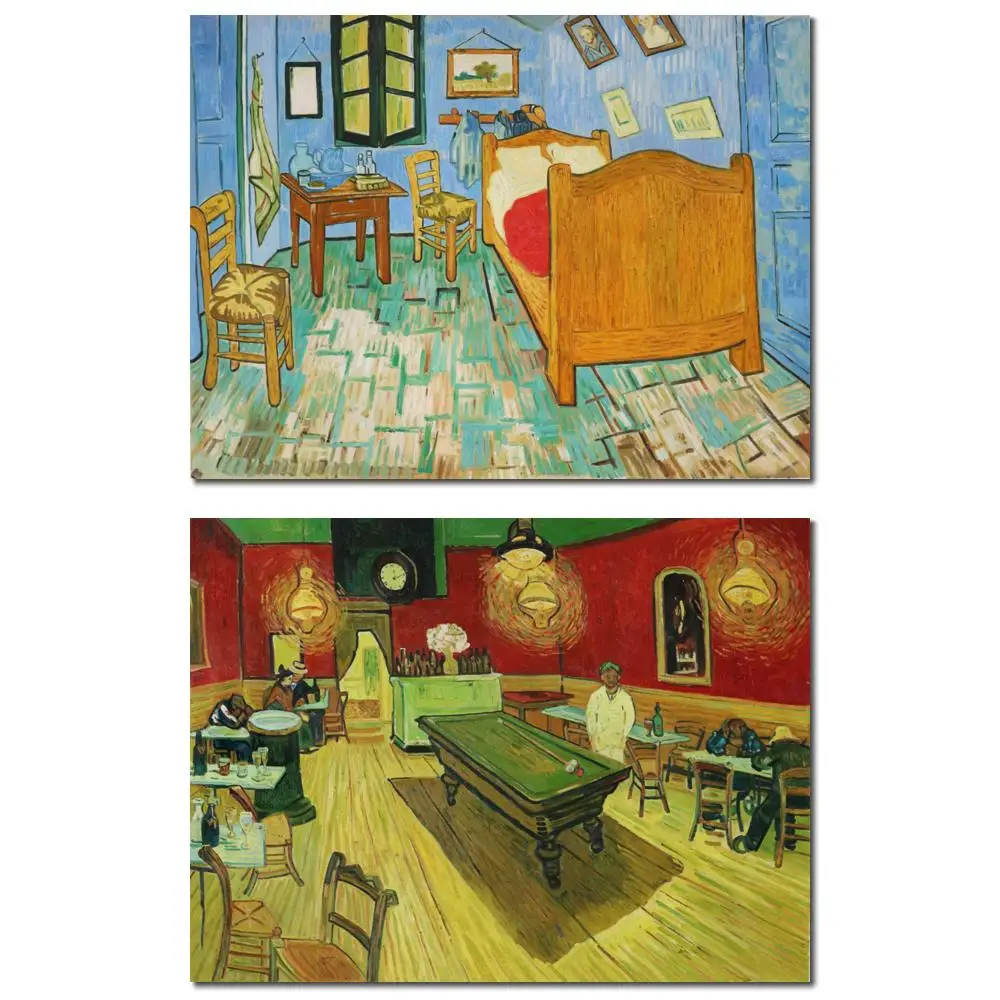 

Пейзаж Священников Спальня Арлы Импрессионист Картина маслом Холст Ван Гога Ручная роспись Картина для офисного дисплея