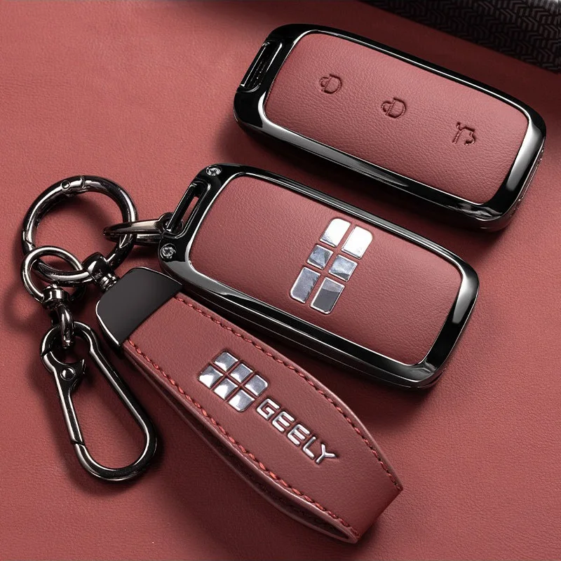 Car Key Case for Geely Galaxy M9 2026 EX5 Emi E5 L7 Mexico Accessories 2025 Keychain Remote Cover Shell Housing Fob