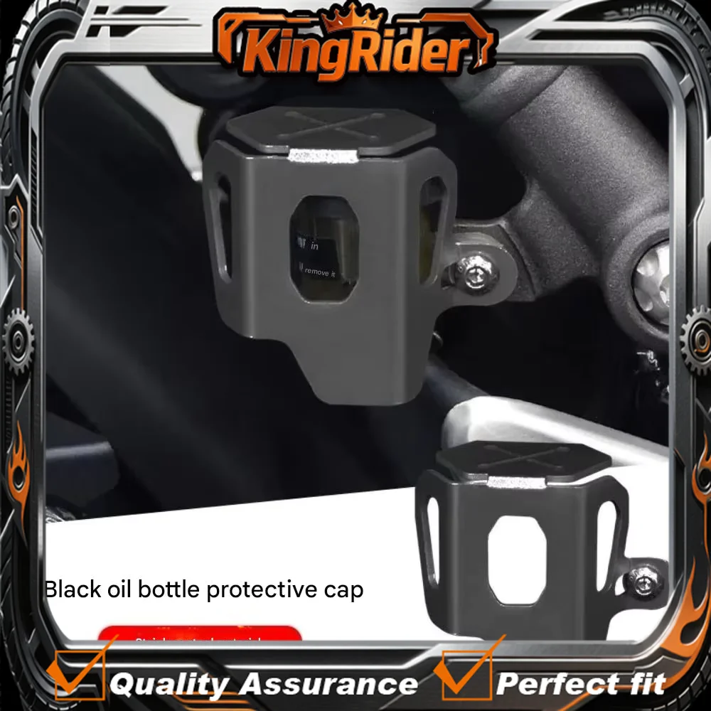 

For Scrambler 400X Stainless Steel Rear Brake Oil Cup Protection Cover, Decorative Guard for Brake Fluid Reservoir Modified Part