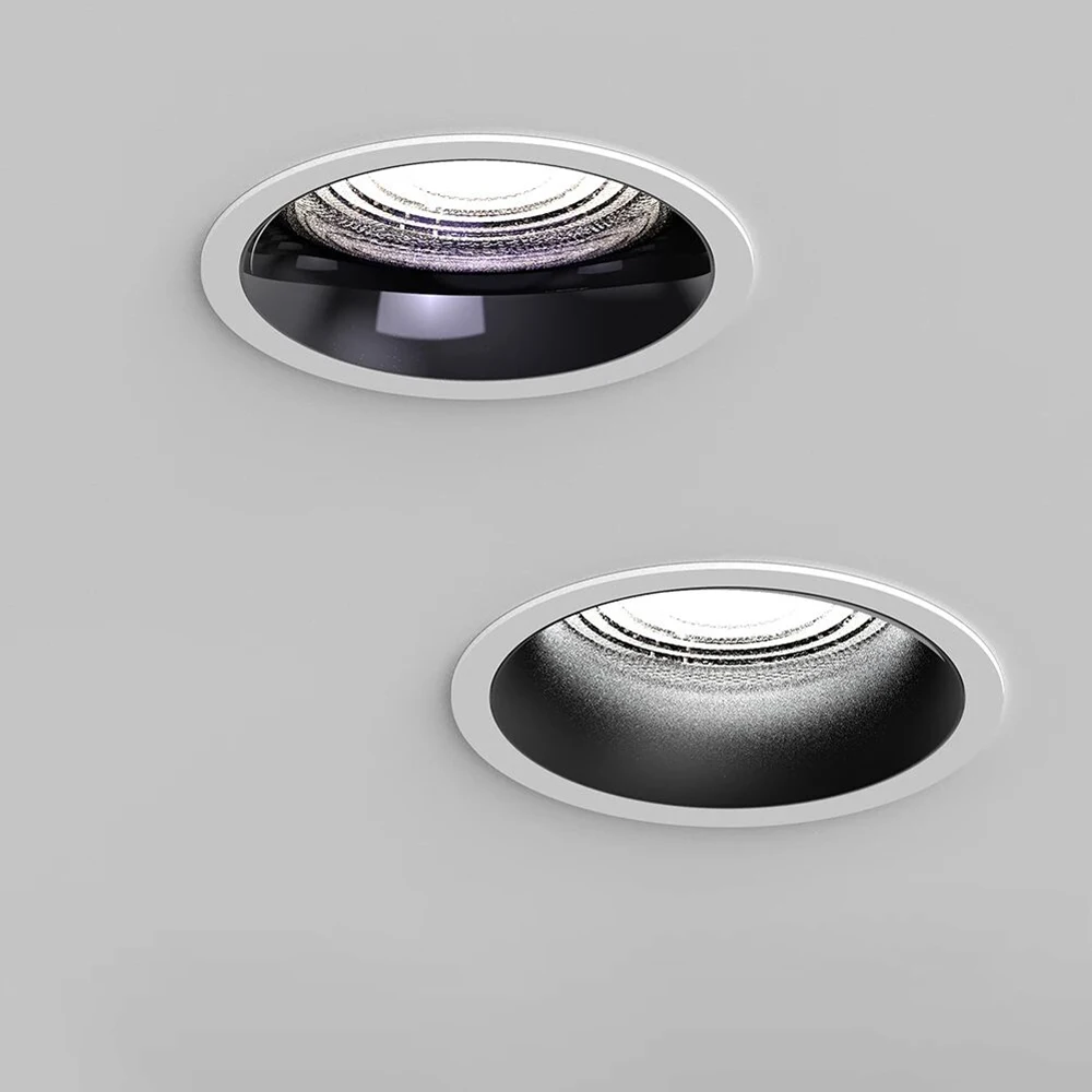 High Efficiency Embedded Anti Glare LED Spotlight AC110 220V Dimmable Ceiling Light Spotlight Suitable for Home Living Rooms