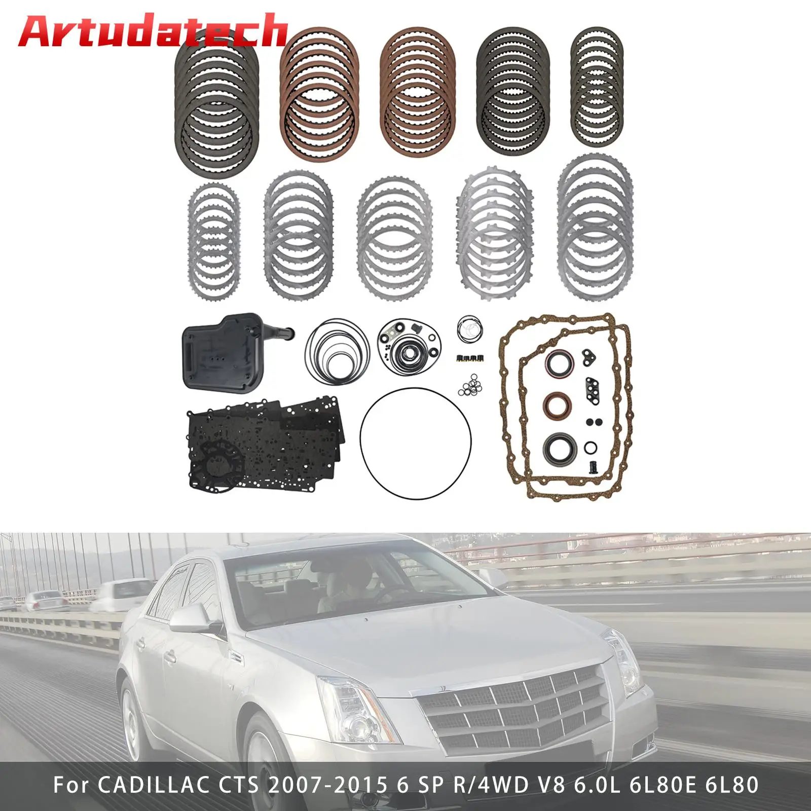 

Artudatech 6L90 6L90E 6L80 6L80E Transmission Master Rebuild Kit For Chevy Cadillac GMC Car Accessories