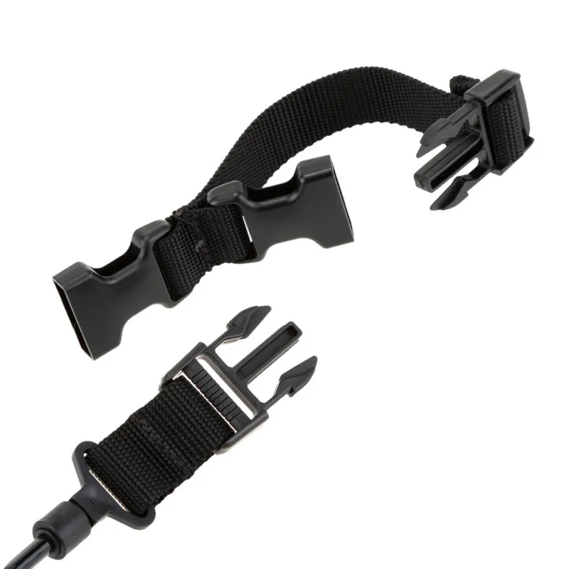 Militaries Tactical Lanyard Multi-Purpose Spring Lanyard Pistol Secure Lanyard Rifles Sling Strap Shooting Hunting Accessory