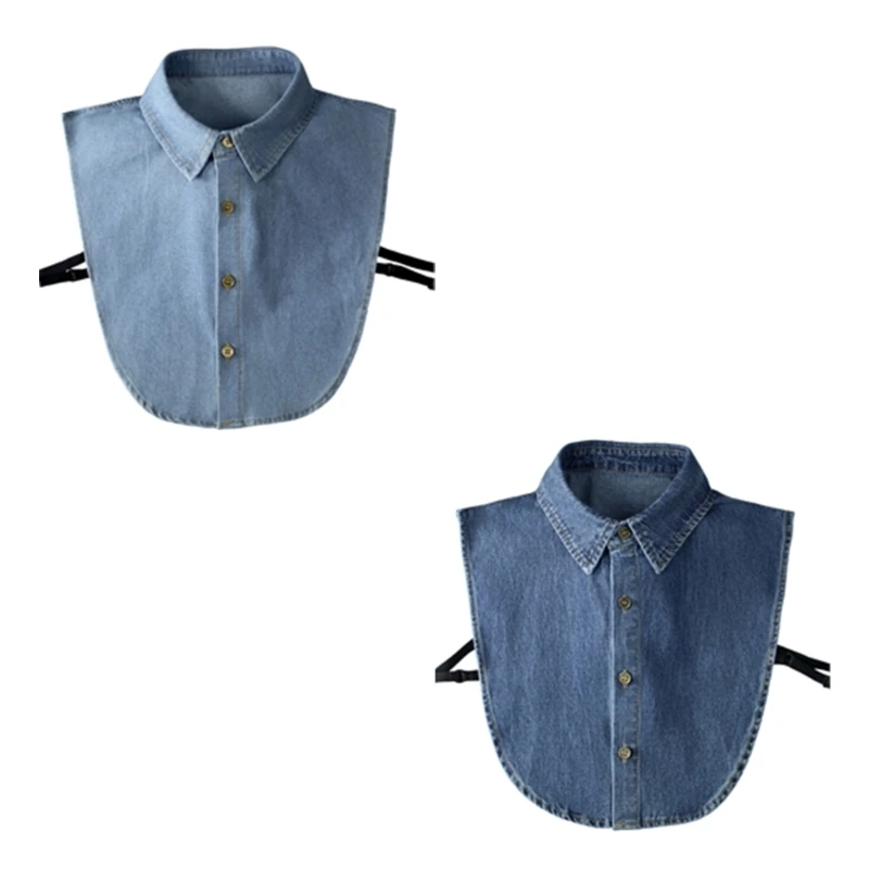 Reusable Jeans Collar Cover Lightweight Breathable Design False Collar Suitable For Business Casual Occasion