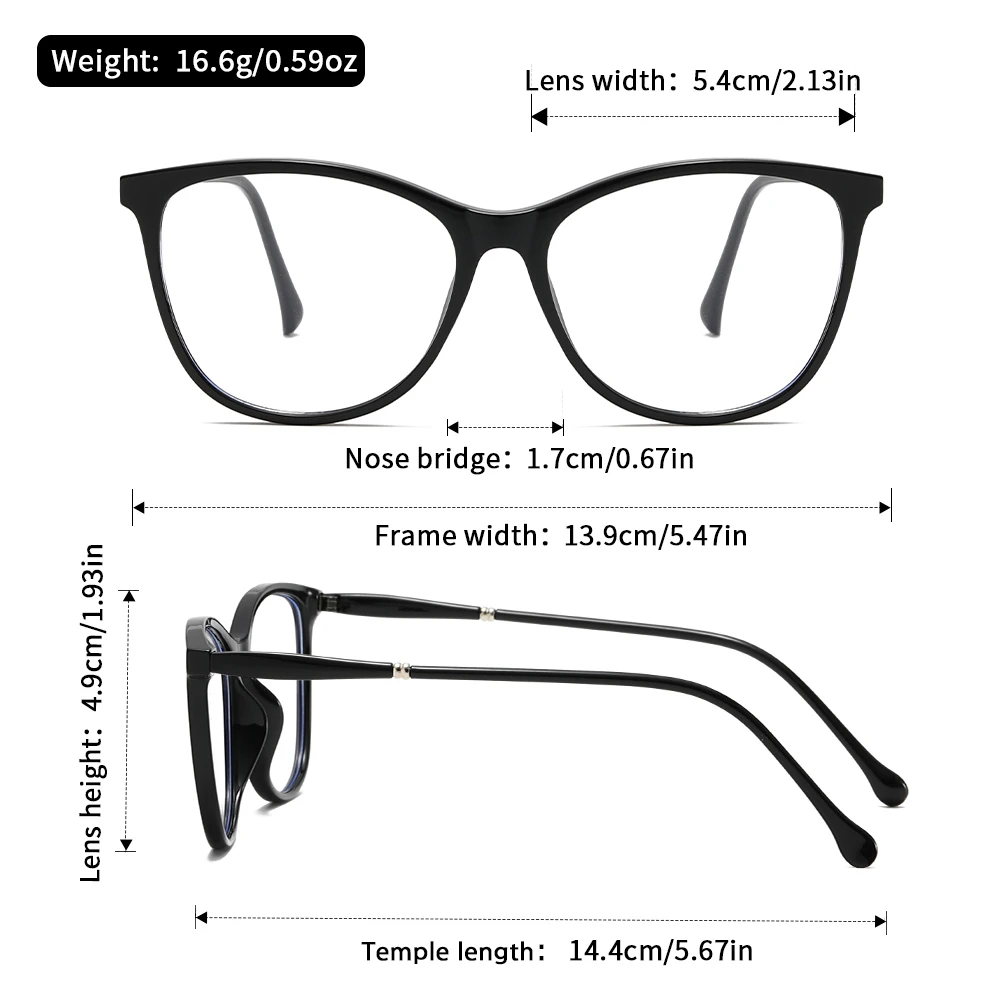 نظارات عصرية متعددة الألوان من Oyalie، بتصميم رائع وخطوط ناعمة، تعزز بشكل أفضل لشكل الوجه، مناسبة للمطابقة مع الملابس والملابس المختلفة